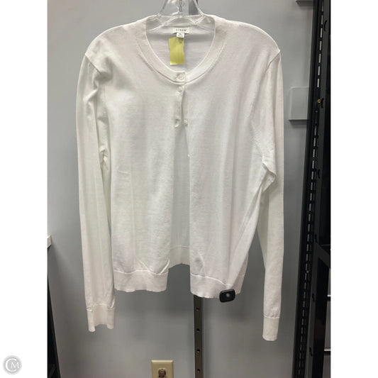 Sweater Cardigan By J. Crew In White, Size: Xl