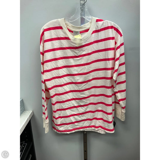 Top Long Sleeve By J. Crew In Striped Pattern, Size: L