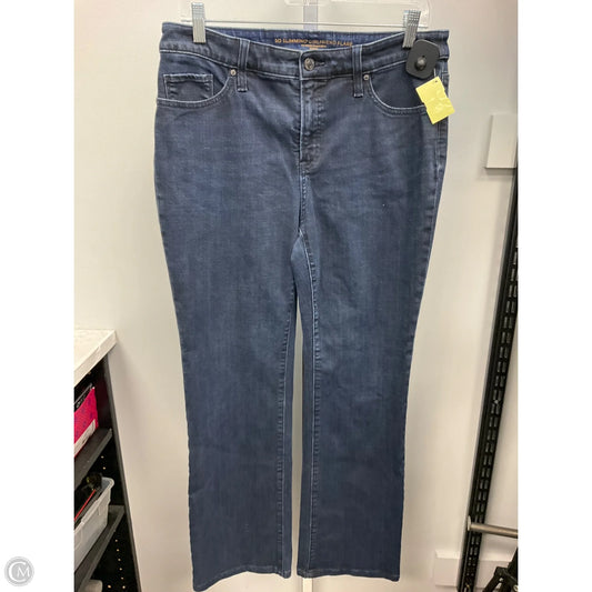 Jeans Flared By Chicos In Blue Denim, Size: 8