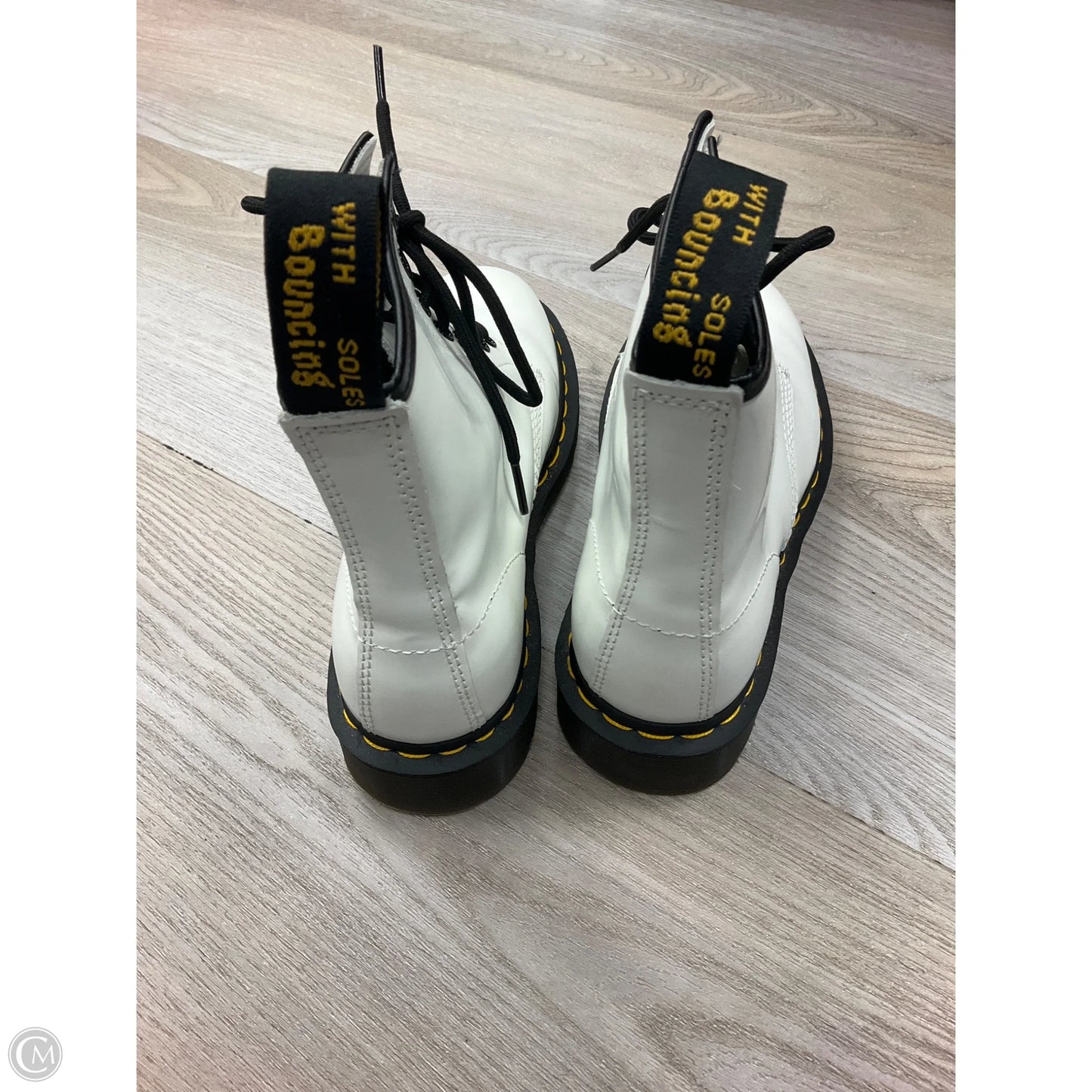 Boots Combat By Dr Martens In White, Size: 8