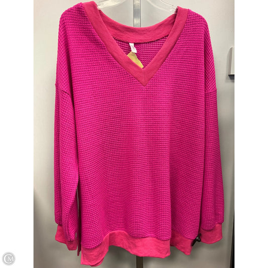 Top Long Sleeve By Dokotoo In Pink, Size: Xl