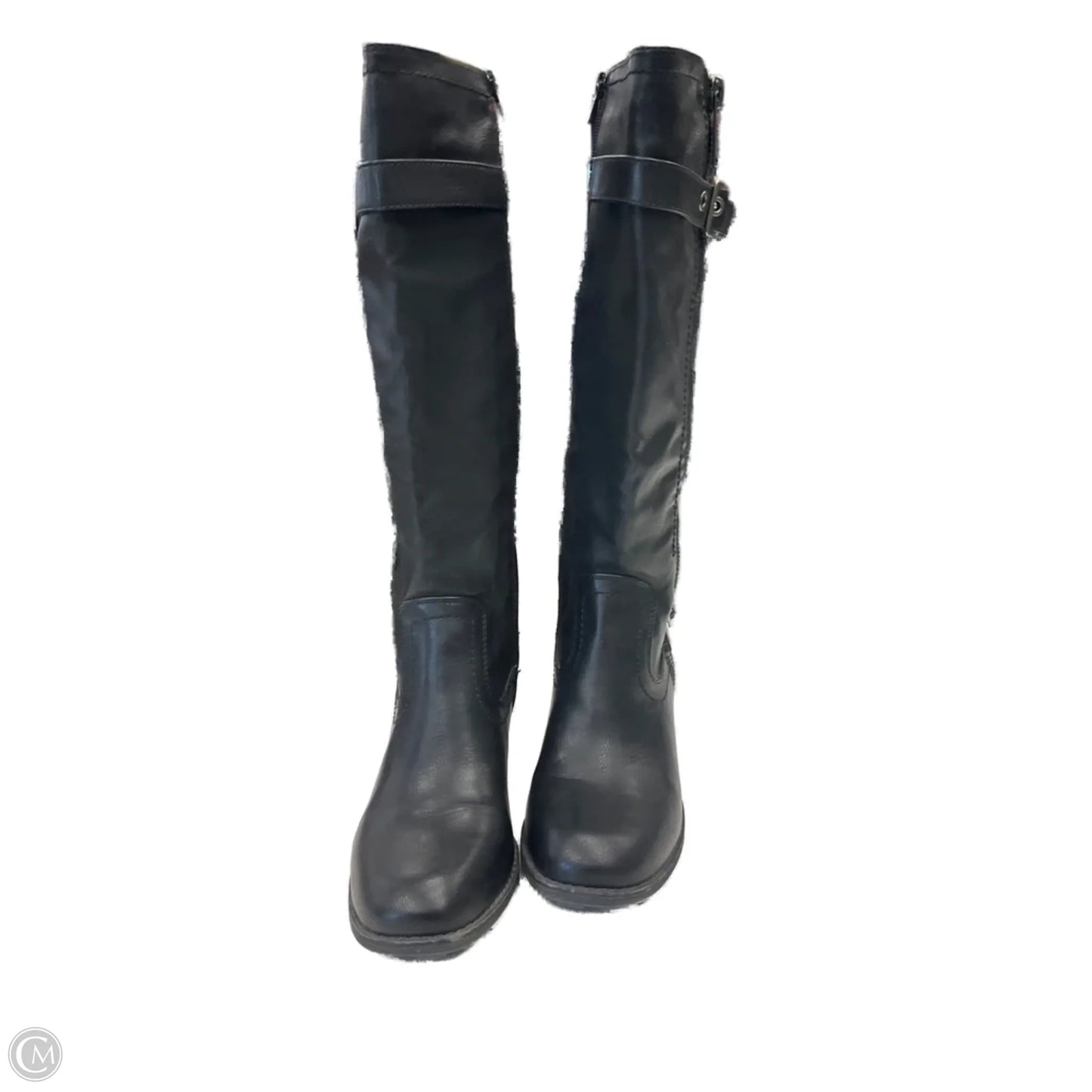 Boots Knee Heels By White Mountain In Black, Size: 9