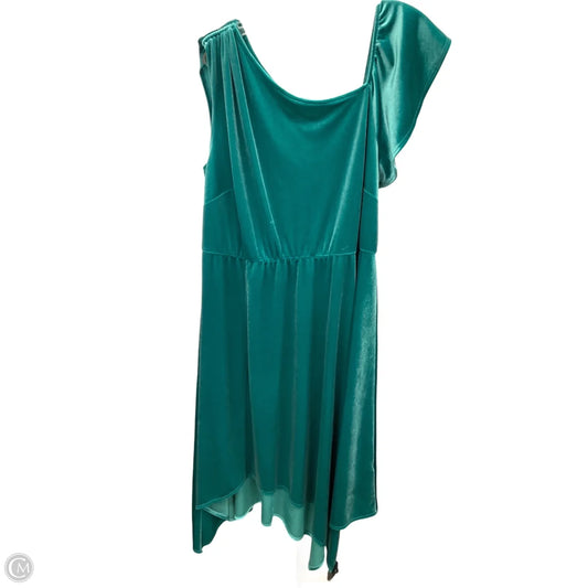Dress Party Short By Lane Bryant In Green, Size: 16