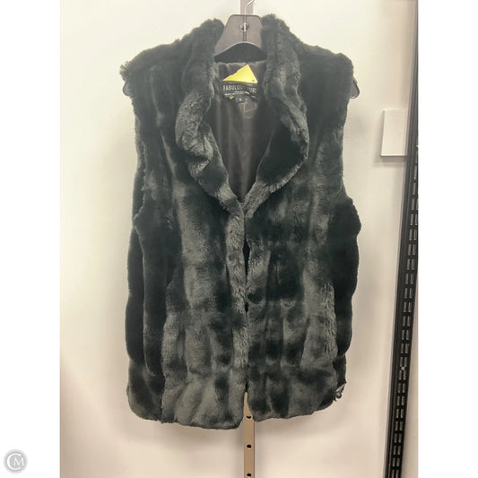 Vest Faux Fur & Sherpa By Cmc In Black, Size: M