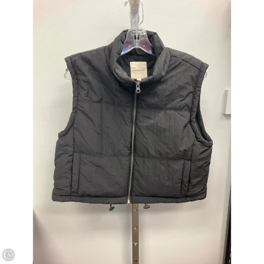 Vest Puffer & Quilted By Thread And Supply In Black, Size: L