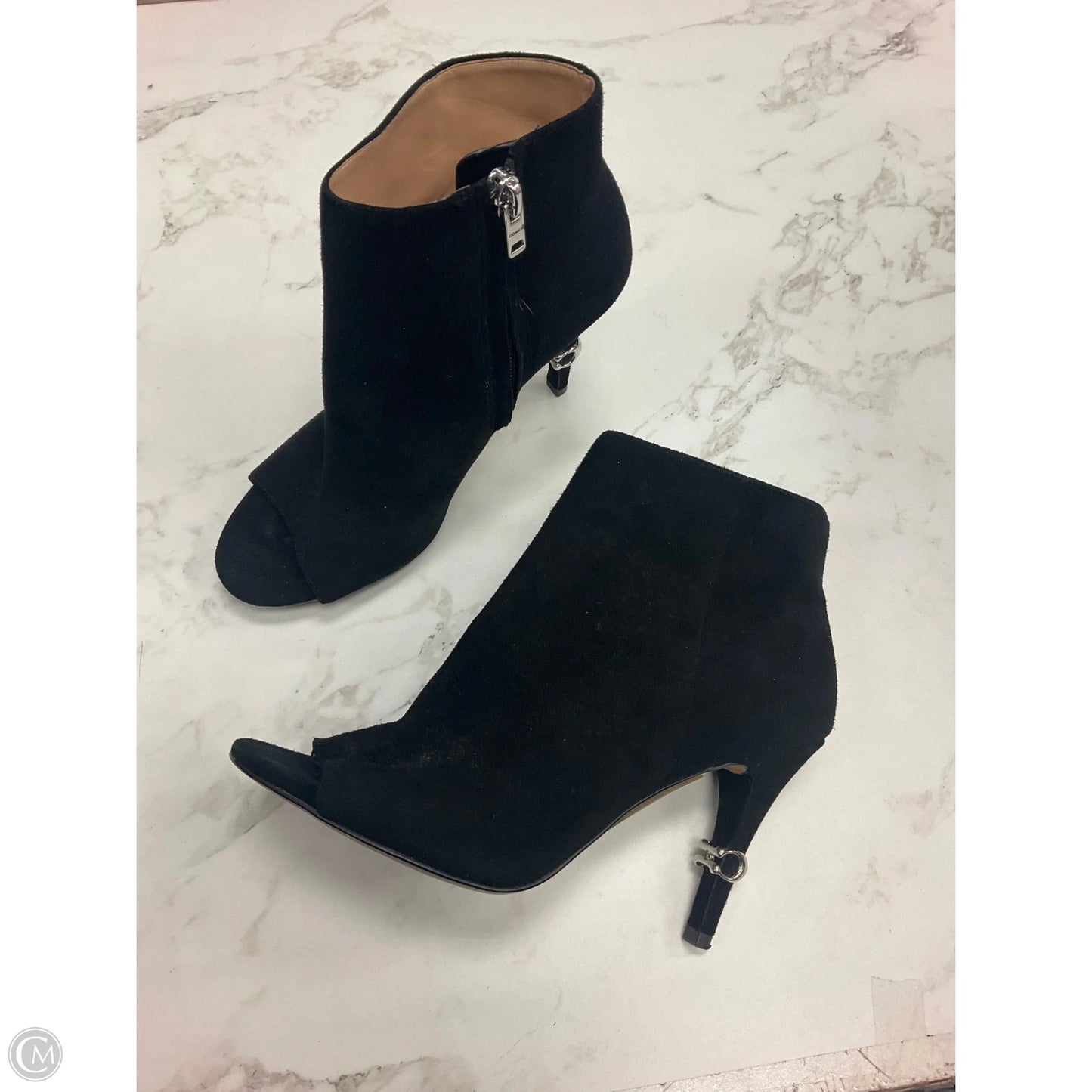 Boots Designer By Coach In Black, Size: 6.5