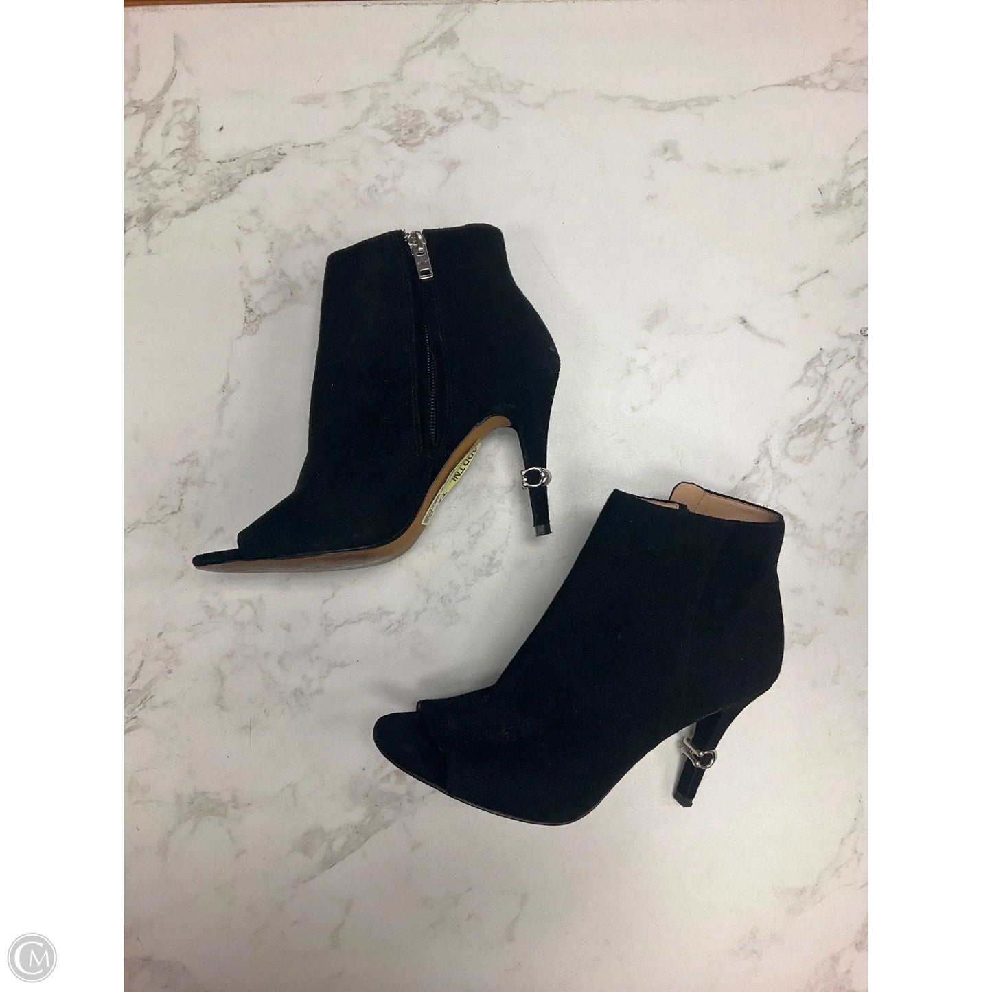 Boots Designer By Coach In Black, Size: 6.5