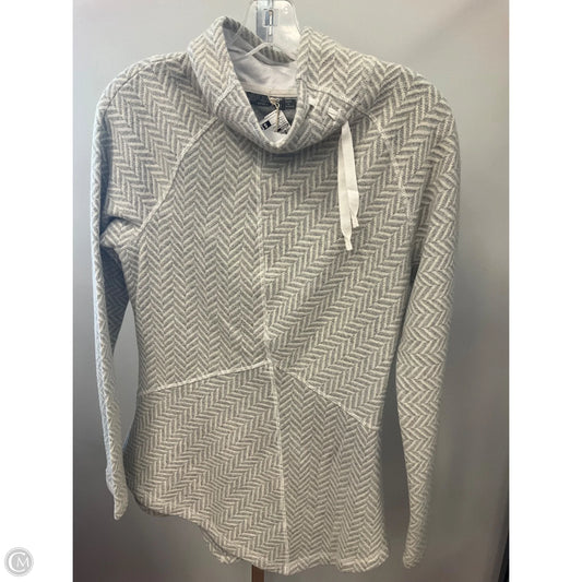 Sweater By Prana In Cream & Grey, Size: M