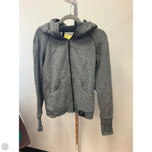 Athletic Jacket By Lululemon In Grey, Size: 6