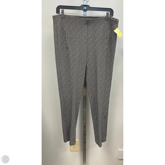 Pants Leggings By Chicos In Black & White, Size: M