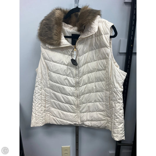 Vest Puffer & Quilted By Talbots In Cream, Size: 3x