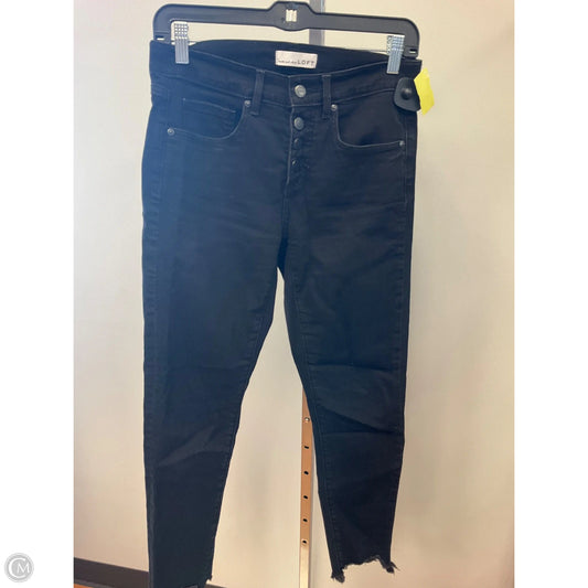 Jeans Skinny By Loft In Black, Size: 2