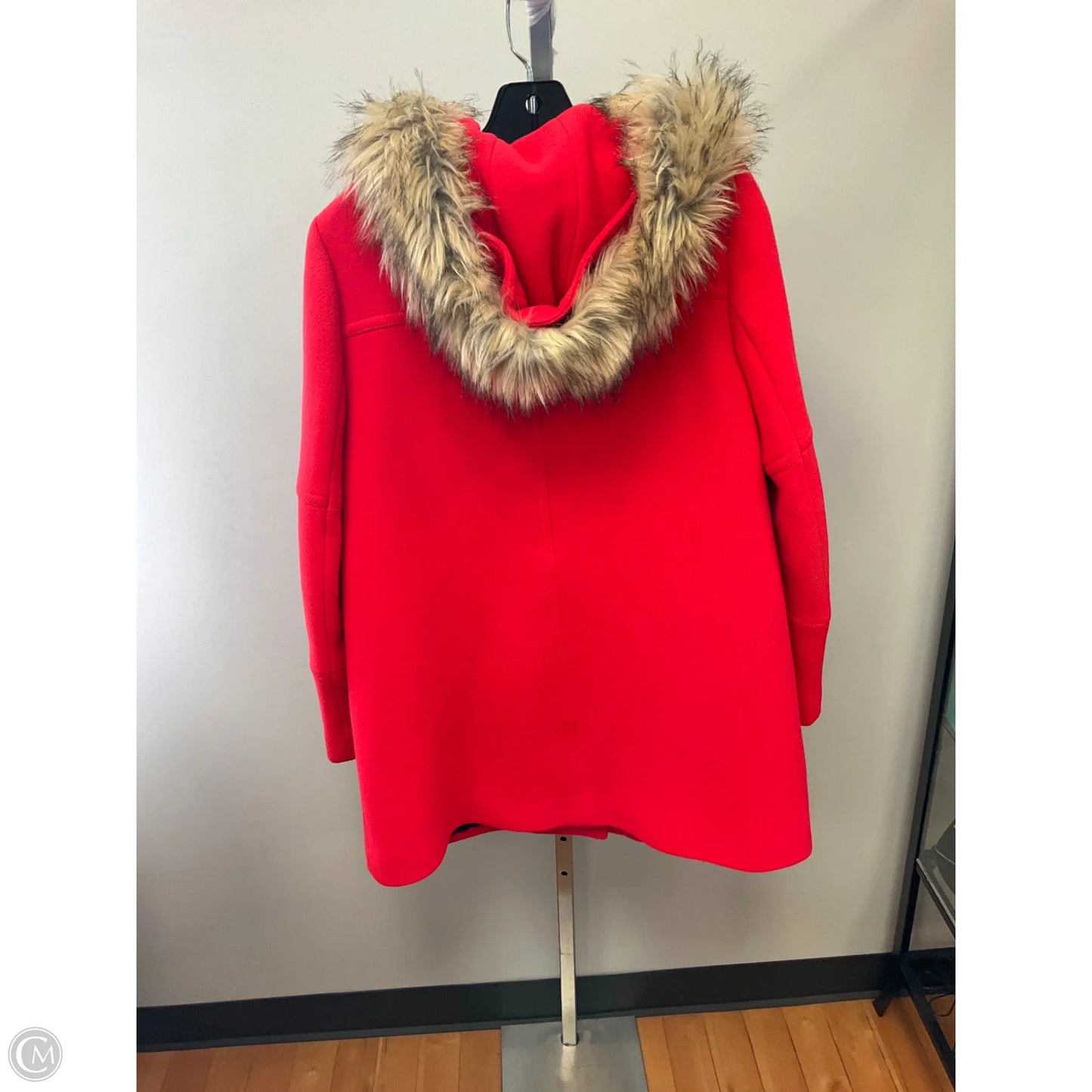 Coat Wool By J. Crew In Orange, Size: 8