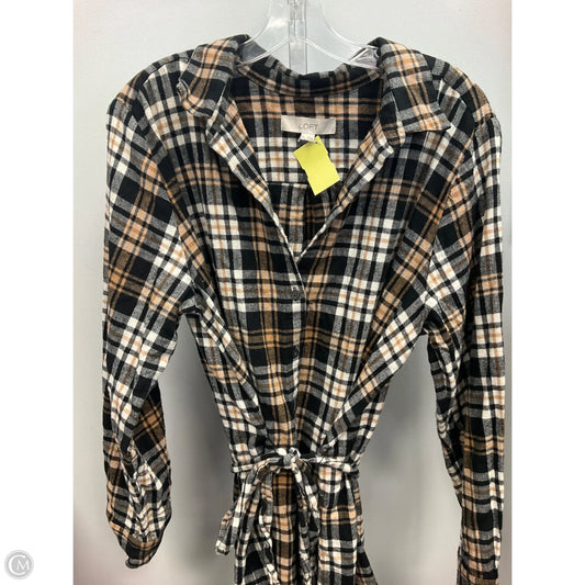 Dress Casual Short By Loft In Plaid Pattern, Size: Xl