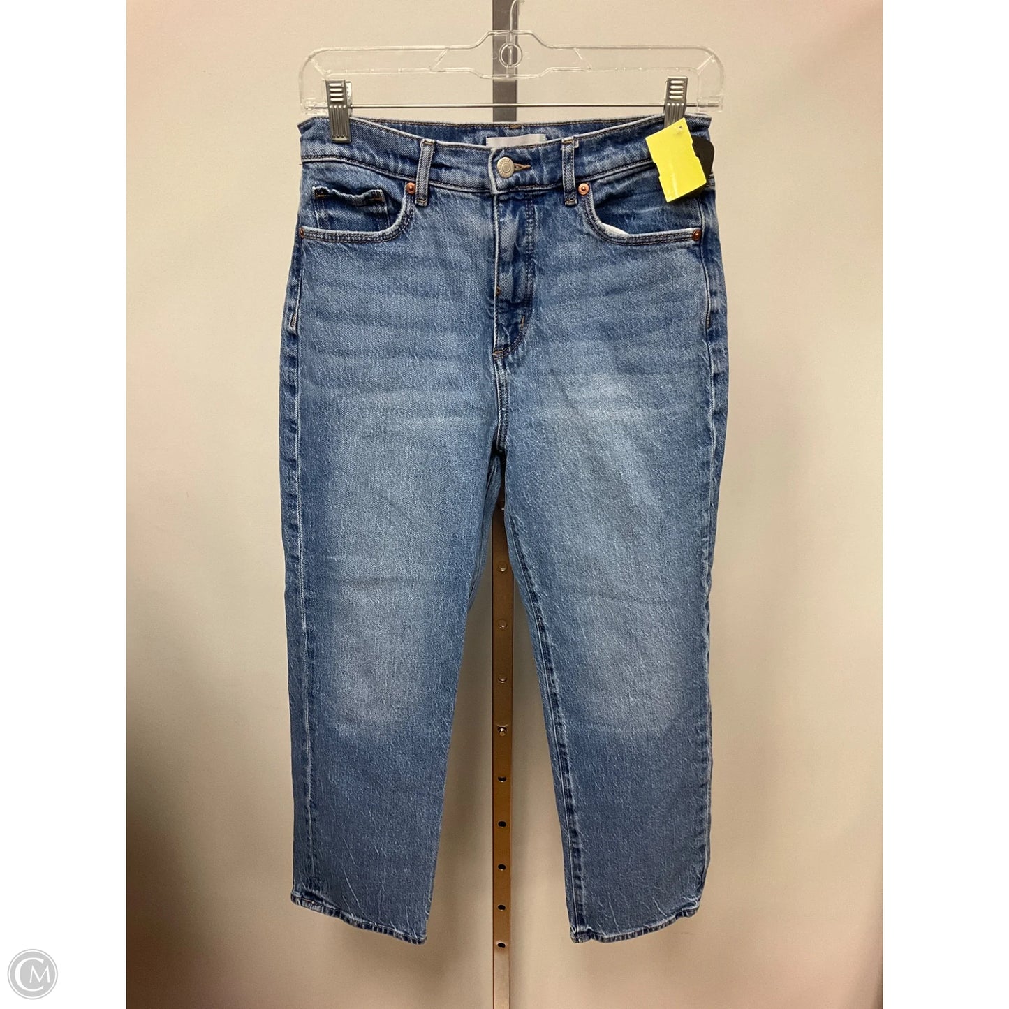 Jeans Cropped By Loft In Blue Denim, Size: 4
