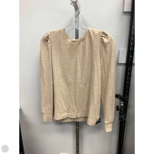 Top Long Sleeve By Loft In Beige, Size: Mp