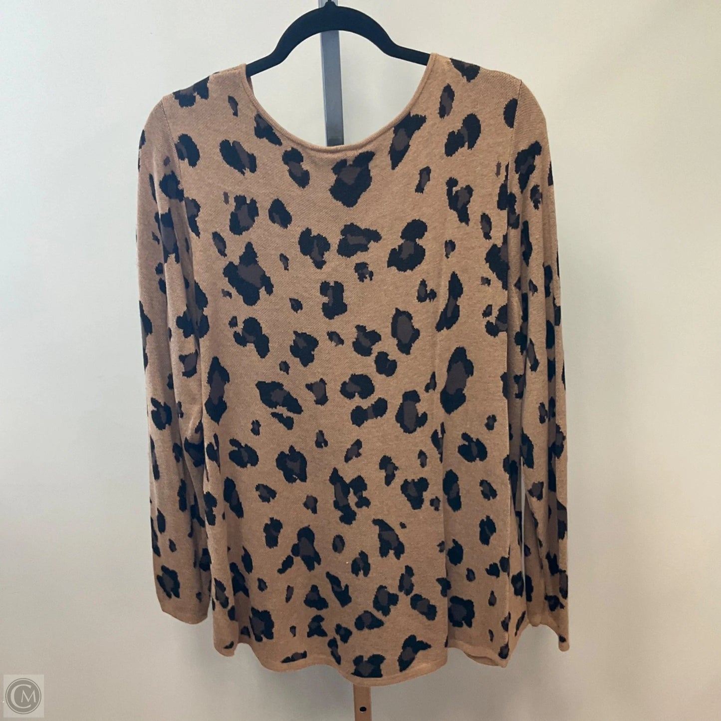 Top Long Sleeve By Chicos In Animal Print, Size: Xl