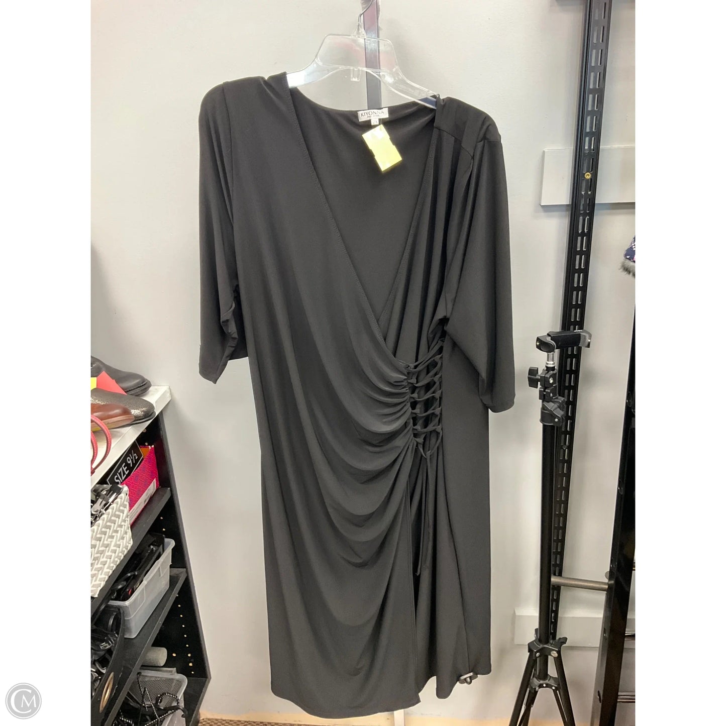 Dress Party Short By Clothes Mentor In Black, Size: 2x