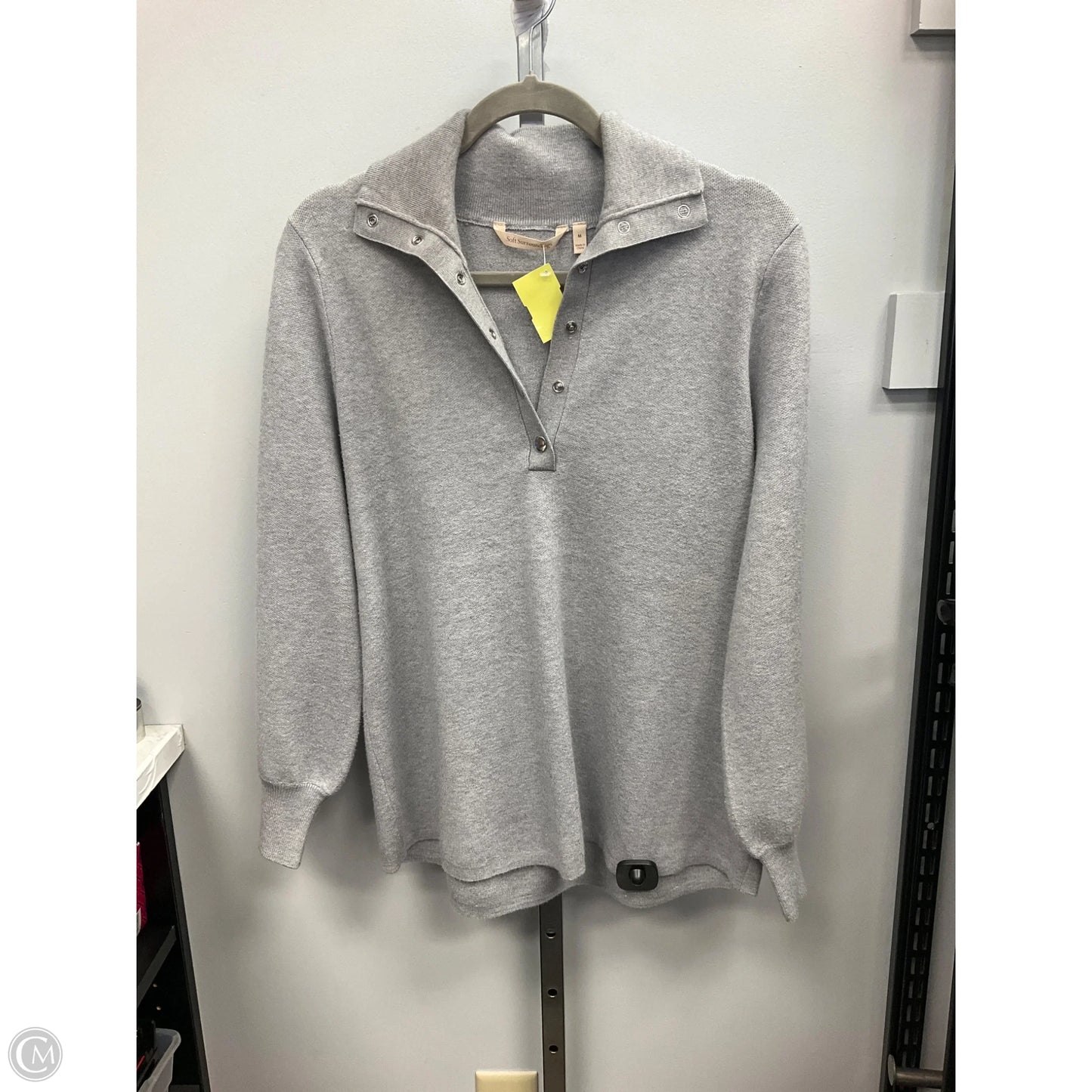 Sweater By Soft Surroundings In Grey, Size: M