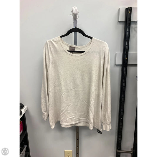 Top Long Sleeve By Chicos In Beige, Size: Xl