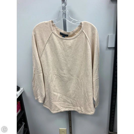 Top Long Sleeve By Karen Scott In Tan, Size: Xl