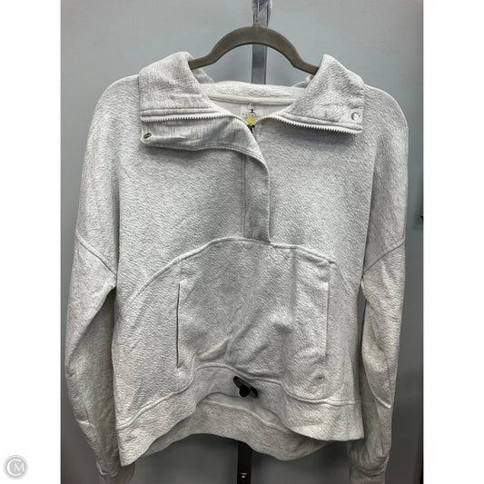 Top Long Sleeve By Danskin In Grey, Size: S