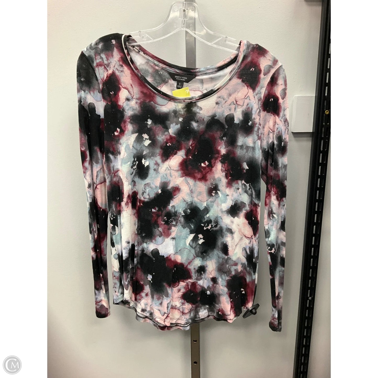 Top Long Sleeve By Simply Vera In Multi-colored, Size: S