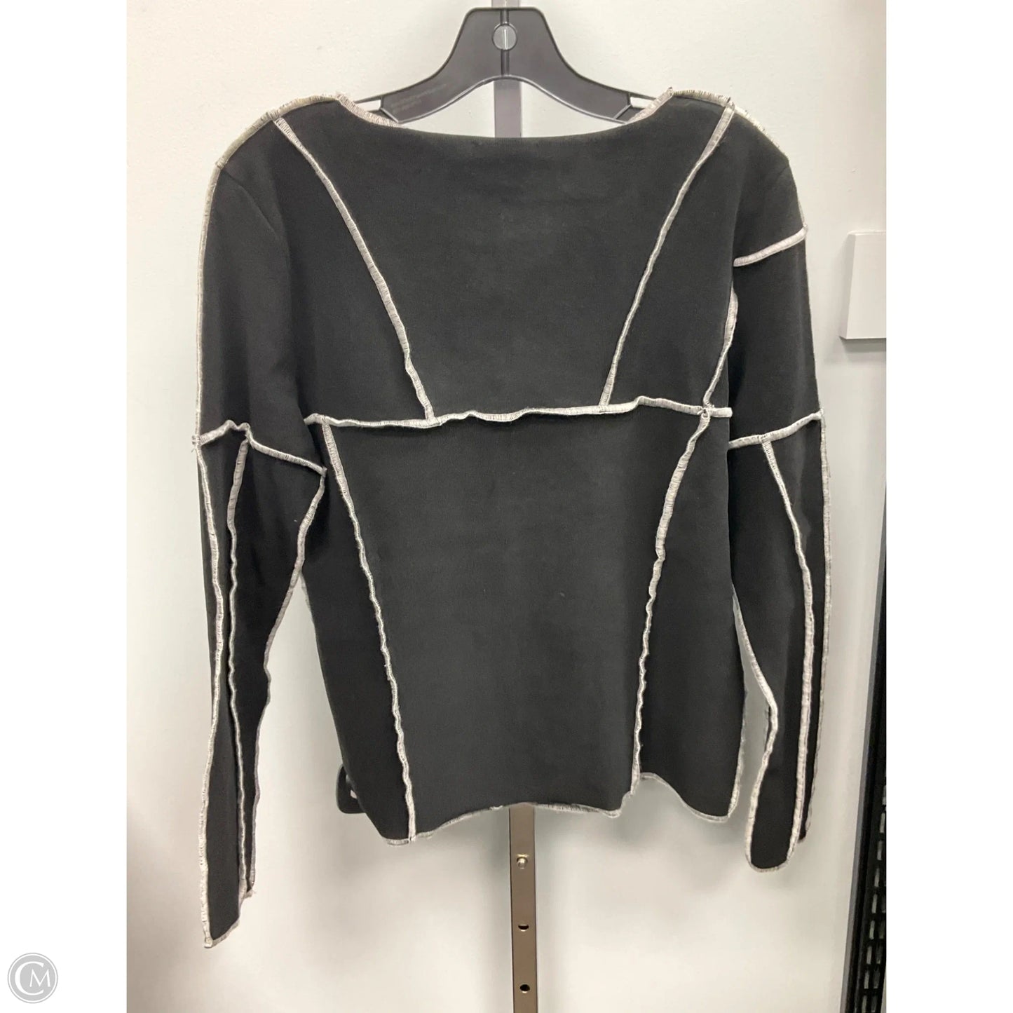 Top Long Sleeve By Cmc In Black, Size: M