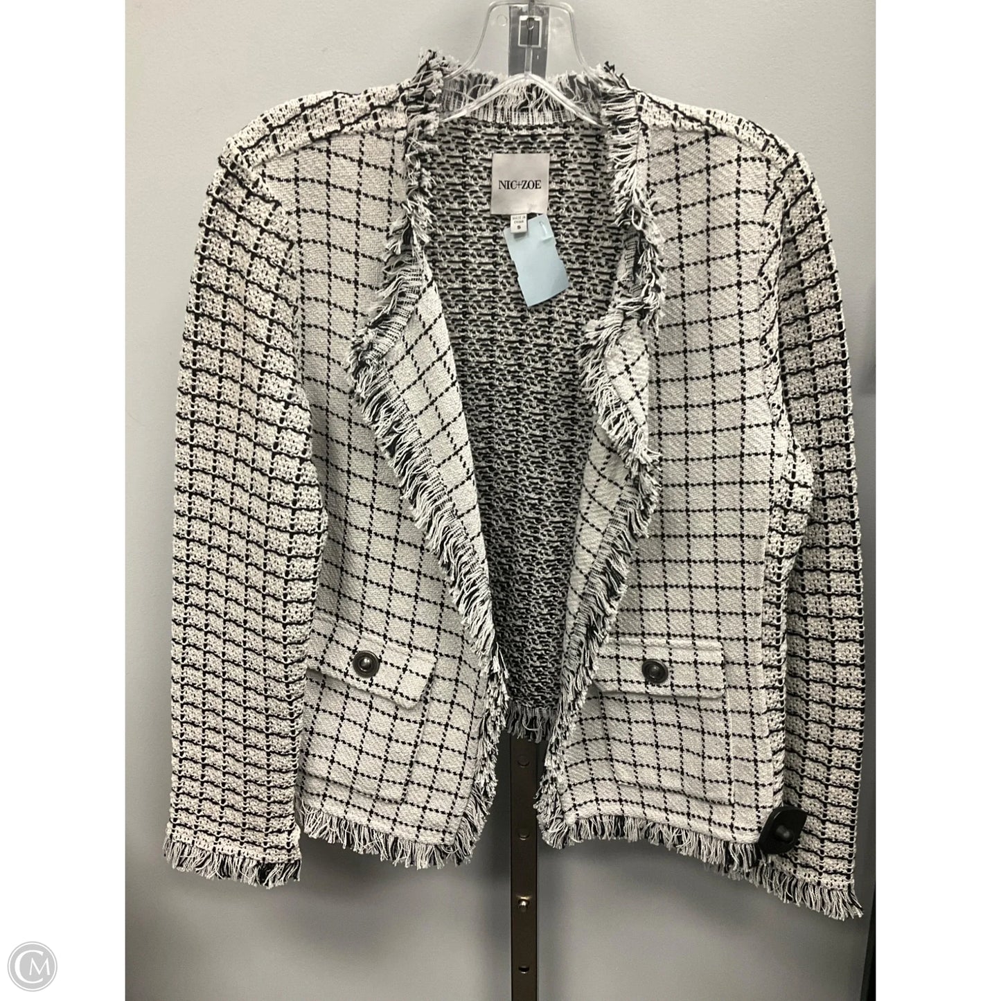 Blazer By Nic + Zoe In Black & White, Size: S