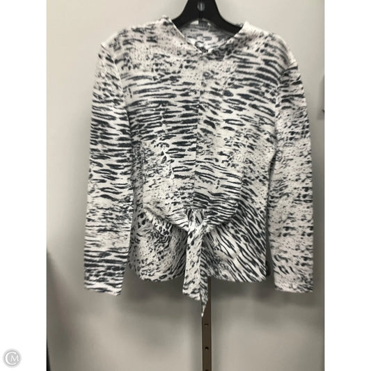 Top Long Sleeve By Clara Sun Woo In Zebra Print, Size: Xs