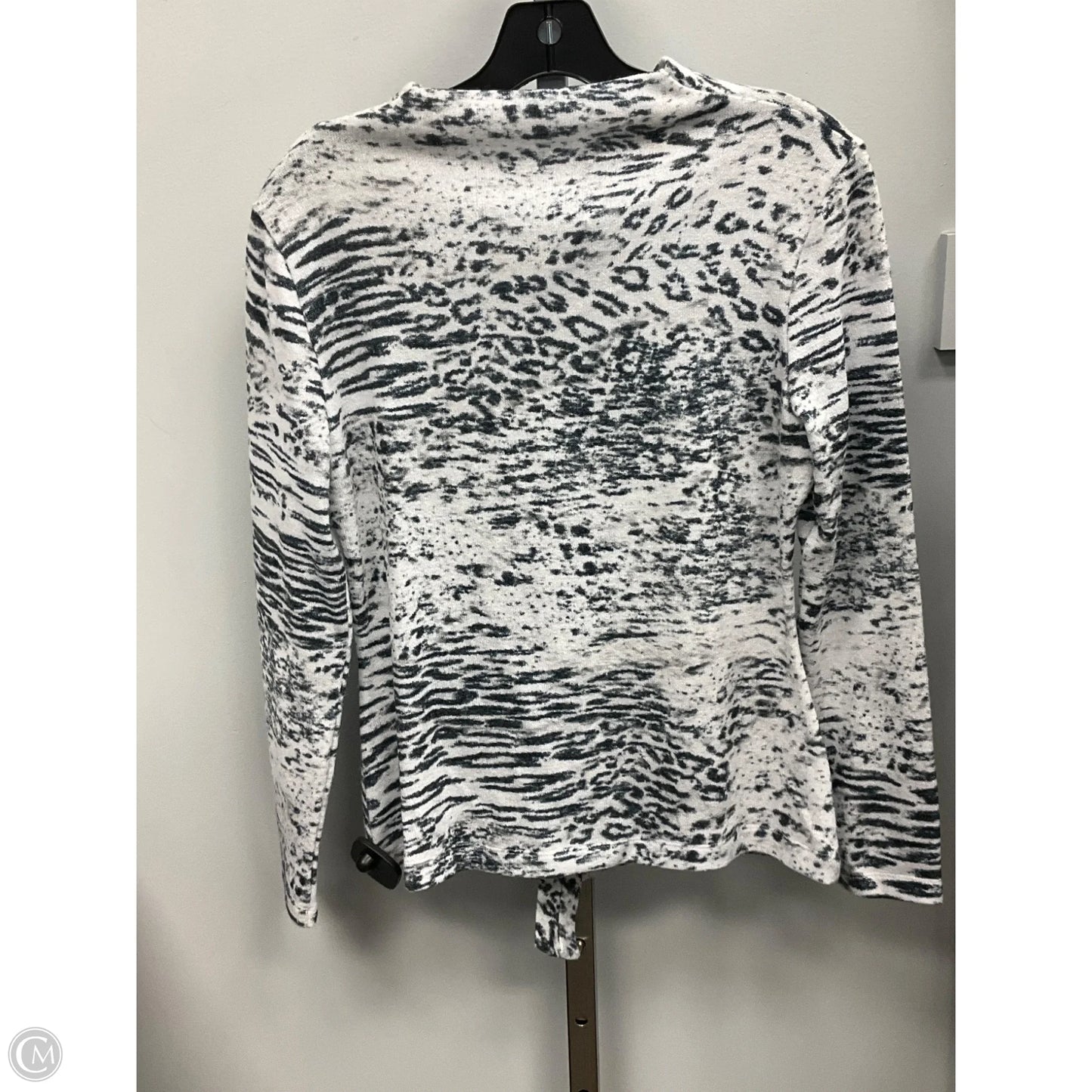 Top Long Sleeve By Clara Sun Woo In Zebra Print, Size: Xs