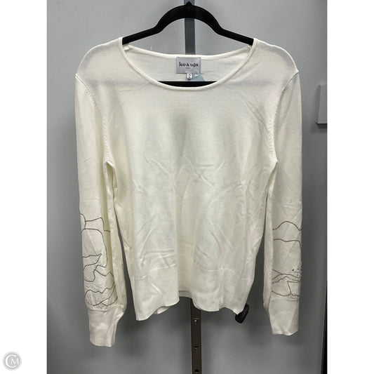 Top Long Sleeve By Cmc In Cream, Size: M