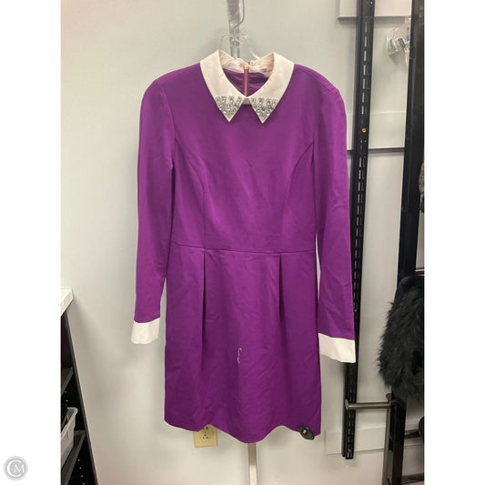 Dress Casual Short By Ted Baker In Purple, Size: M