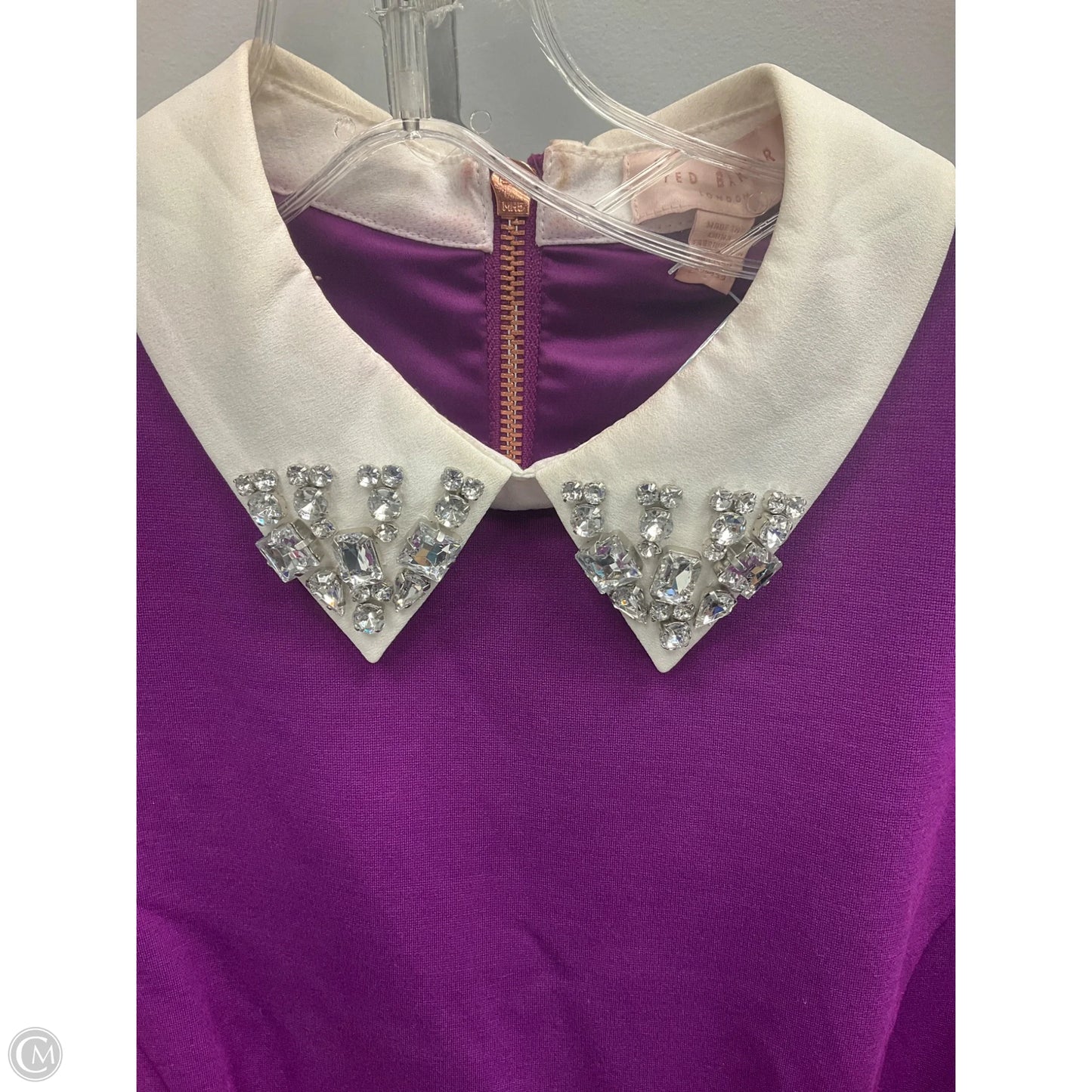 Dress Casual Short By Ted Baker In Purple, Size: M