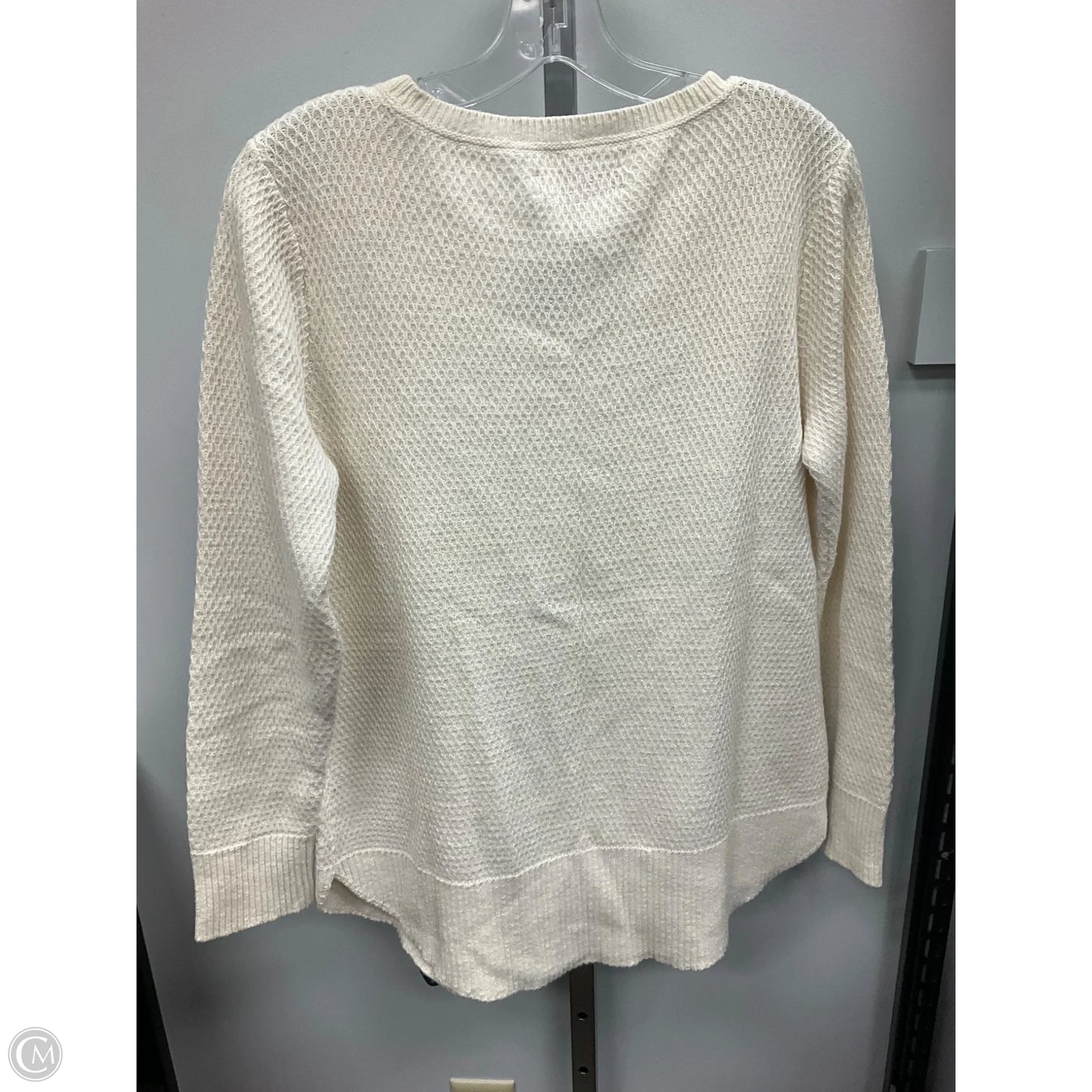 Sweater By Loft In Cream, Size: M