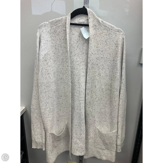 Sweater Cardigan By Verve Ami In Grey & White, Size: 2x