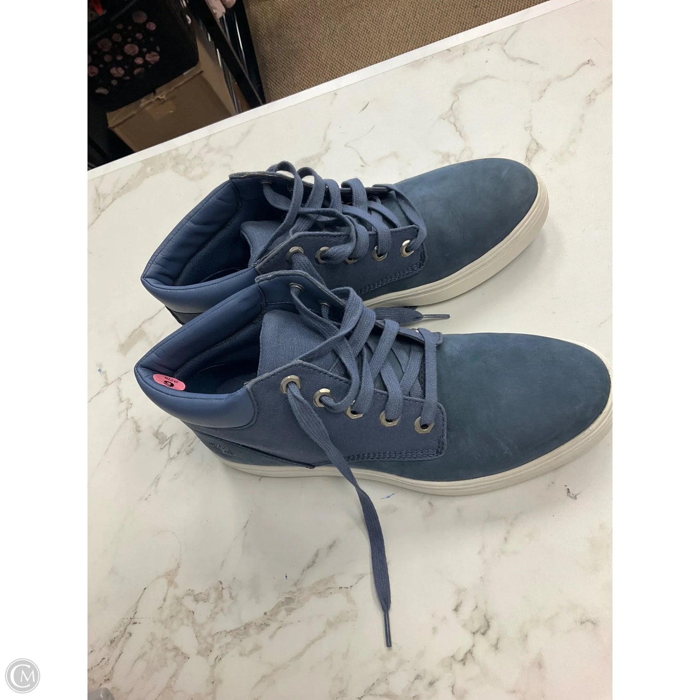 Shoes Heels Platform By Timberland In Blue, Size: 9