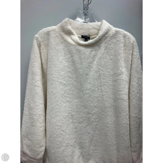 Top Long Sleeve By Talbots In Ivory, Size: 1x