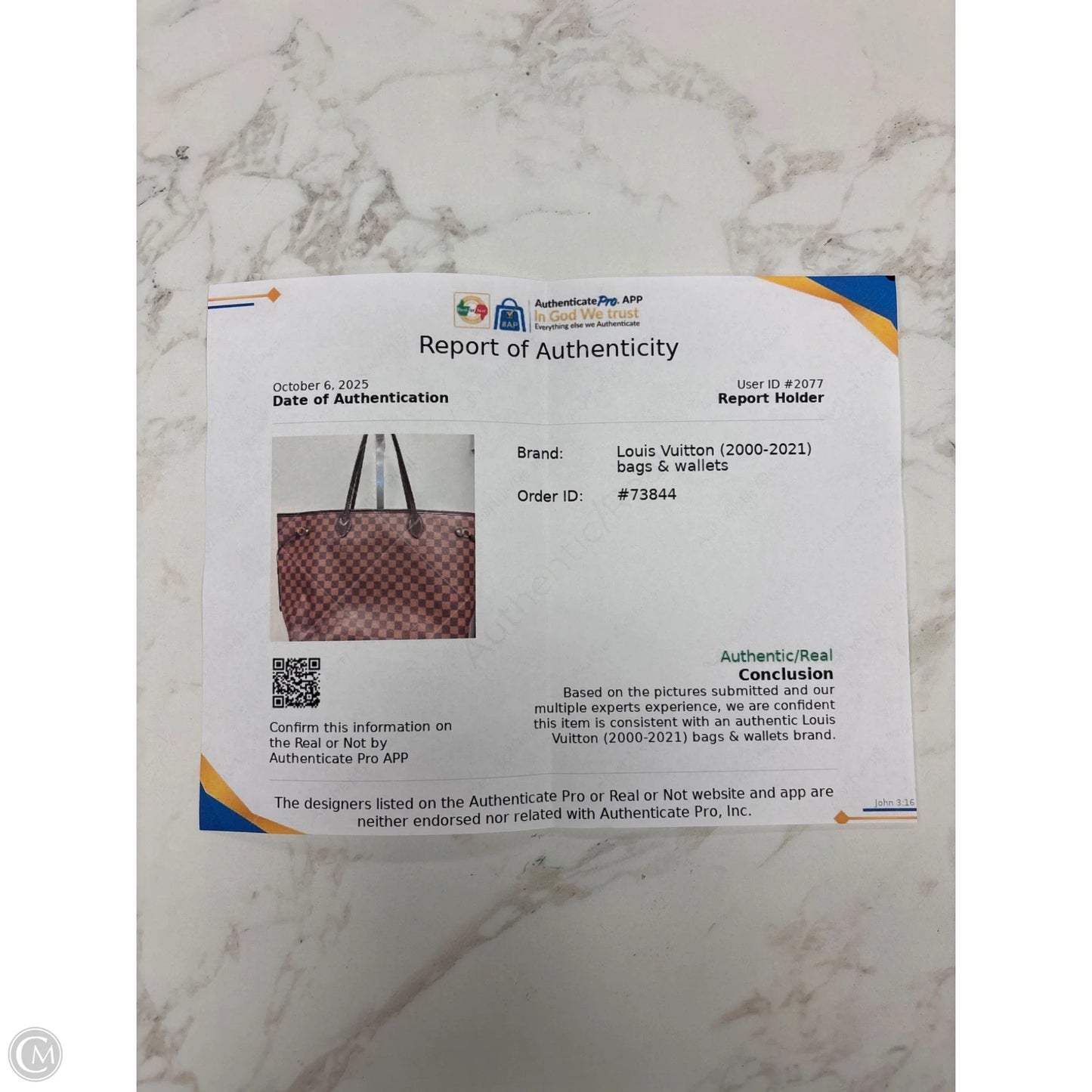 Handbag Luxury Designer By Louis Vuitton, Size: Large