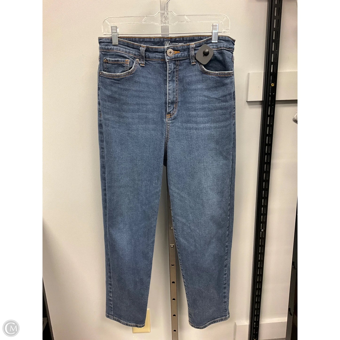 Jeans Straight By Inc In Blue Denim, Size: 8