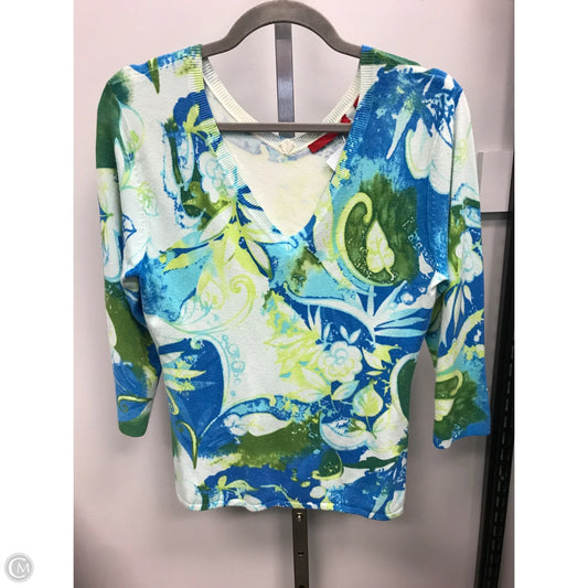 Sweater By Red In Blue & Green, Size: L