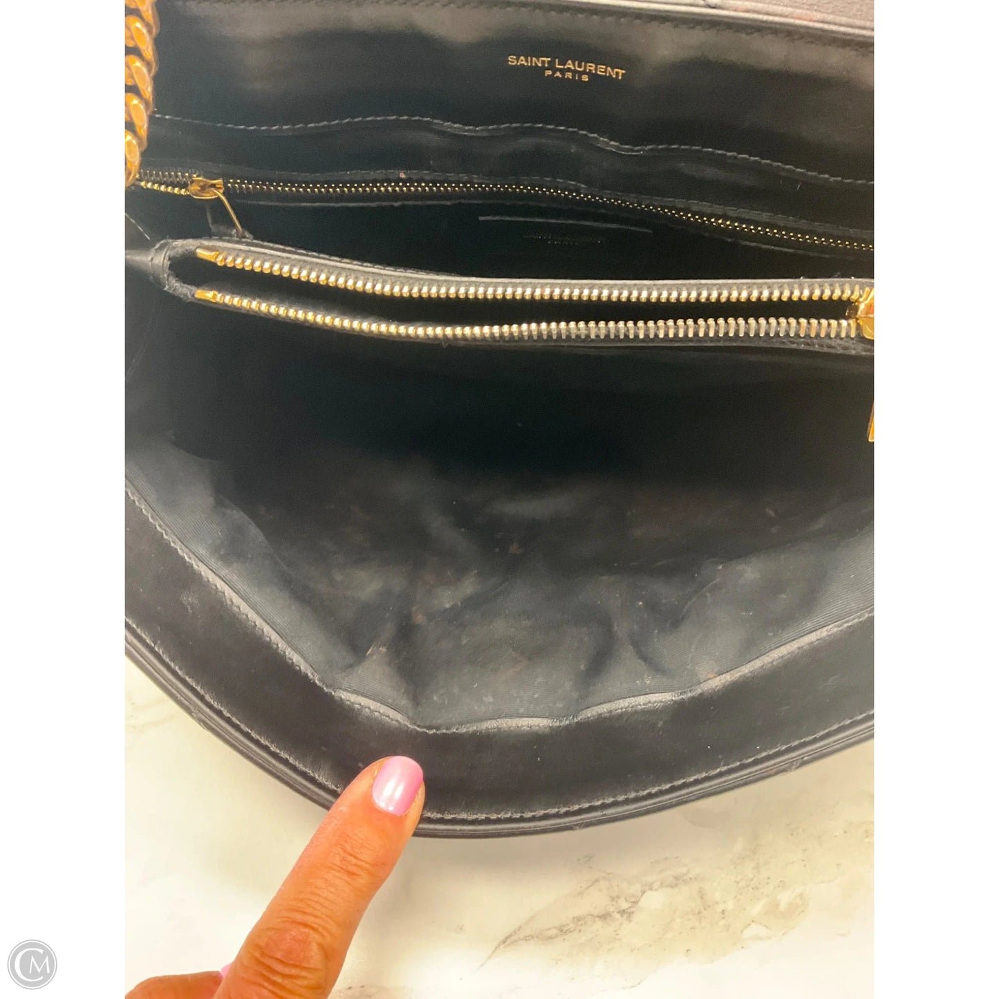 Handbag Luxury Designer By Yves Saint Laurent, Size: Large