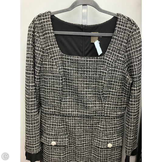 Dress Casual Short By Taylor In Black & White, Size: 16