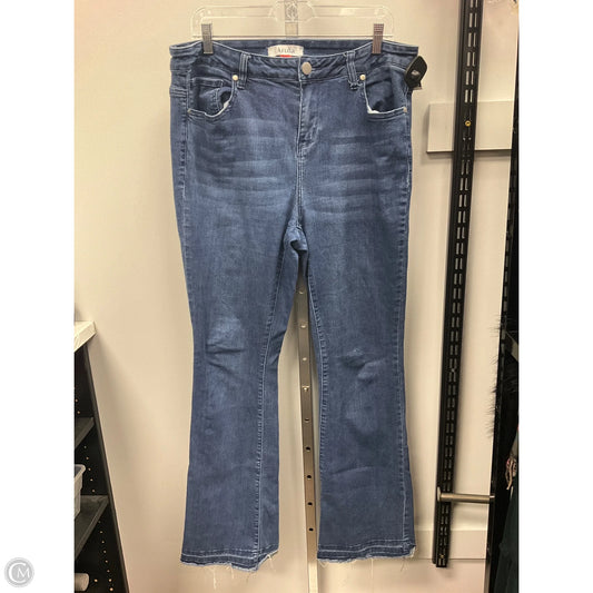 Jeans Boot Cut By Arula In Blue Denim, Size: 14