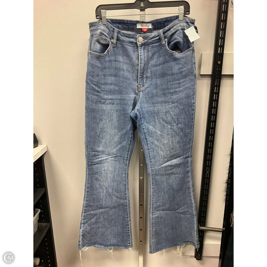 Jeans Flared By Arula In Blue Denim, Size: 14