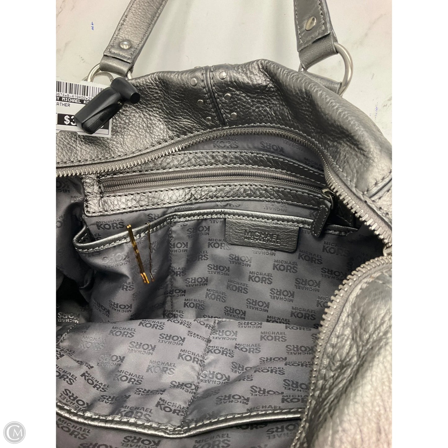 Handbag Leather By Michael By Michael Kors, Size: Medium