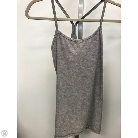 Athletic Tank Top By Lululemon In Grey, Size: 6