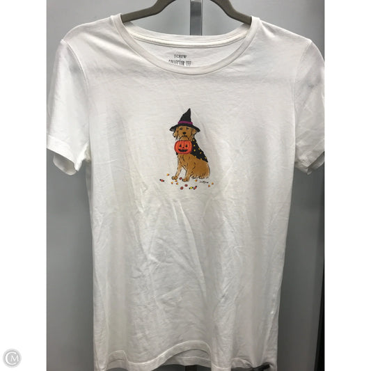 Top Short Sleeve Basic By J. Crew In Cream, Size: S