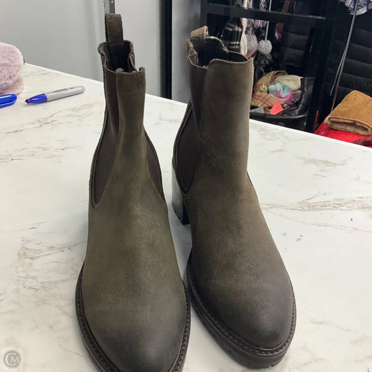 Boots Ankle Heels By Cmc In Brown, Size: 7.5
