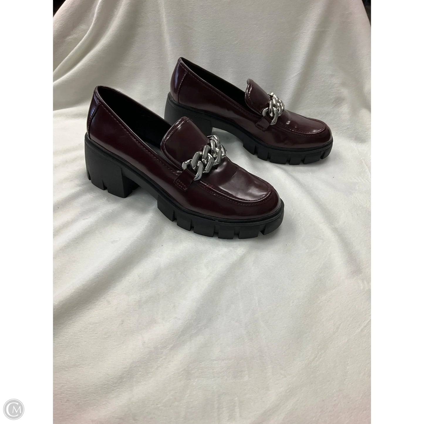 Shoes Heels Platform By Madden Girl In Maroon, Size: 9